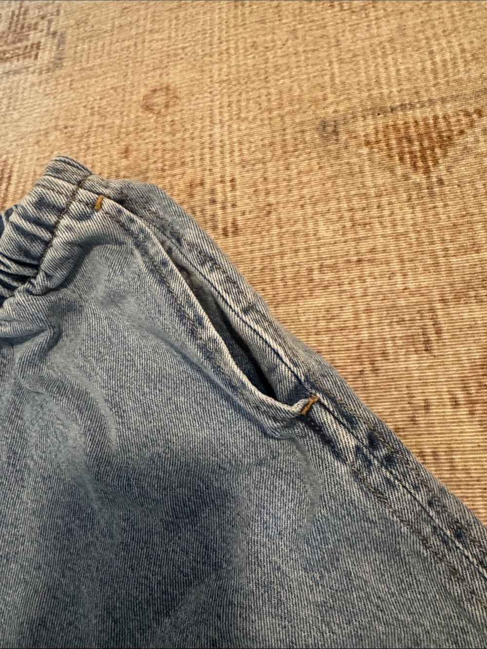 H&M Drawstring Denim Shorts - Blue - Picture 4 of 5